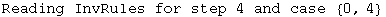 Reading InvRules for step 4 and case  {0, 4}