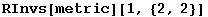 RInvs[metric][1, {2, 2}]