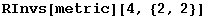 RInvs[metric][4, {2, 2}]