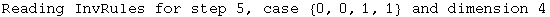 Reading InvRules for step 5, case  {0, 0, 1, 1}  and dimension 4