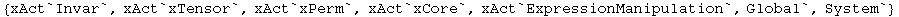 {xAct`Invar`, xAct`xTensor`, xAct`xPerm`, xAct`xCore`, xAct`ExpressionManipulation`, Global`, System`}