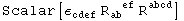 Scalar[ε_cdef^     R_ab  ^(  ef) R_    ^abcd]