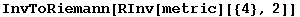 InvToRiemann[RInv[metric][{4}, 2]]