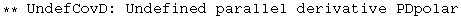 ** UndefCovD: Undefined parallel derivative PDpolar