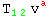 T_ (12)^   v_ ^a