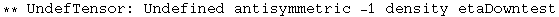 ** UndefTensor: Undefined antisymmetric -1 density etaDowntest