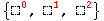 {□_ ^0, □_ ^1, □_ ^2}