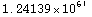 1.24139*10^61