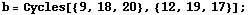 b = Cycles[{9, 18, 20}, {12, 19, 17}] ;