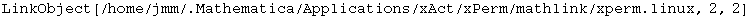 LinkObject[/home/jmm/.Mathematica/Applications/xAct/xPerm/mathlink/xperm.linux, 2, 2]