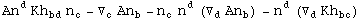 An_ ^d Kh_bd^   n_c^ - ▽_c^ An_b^ - n_c^  n_ ^d (▽_d^ An_b^ ) - n_ ^d (▽_d^ Kh_bc^  )