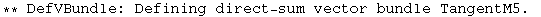 ** DefVBundle: Defining direct-sum vector bundle TangentM5. 