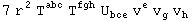 7 r_^^2 T_   ^abc T_   ^fgh U_bce^    v_ ^e v_g^  v_h^ 