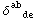 δ_ (  de)^ab  