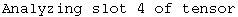 Analyzing slot 4 of tensor