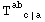 T_ (  c | a)^ab   