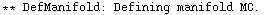 ** DefManifold: Defining manifold MC. 